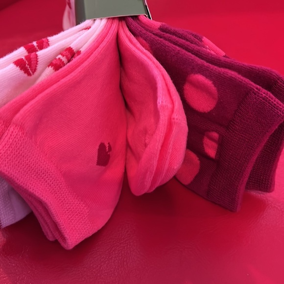 Kate Spade Red, Pink and White Crew Socks - Picture 3 of 3
